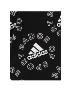 T-shirt de sport badge noir fille - Adidas