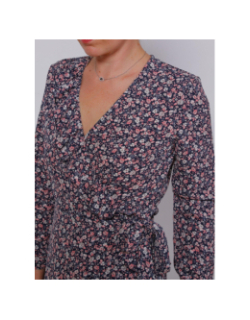 Robe portefeuille floral rose femme - Only