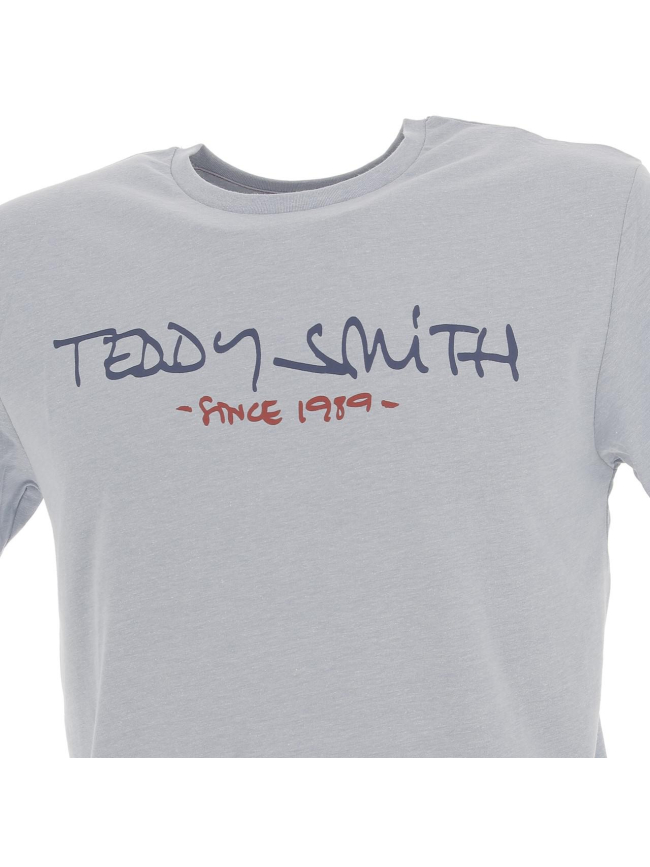 T-shirt ticlass basic bleu clair homme - Teddy Smith