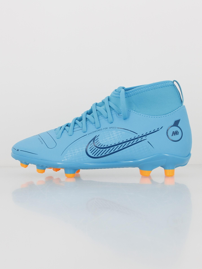 Chaussures de football superfly 8 bleu garçon - Nike