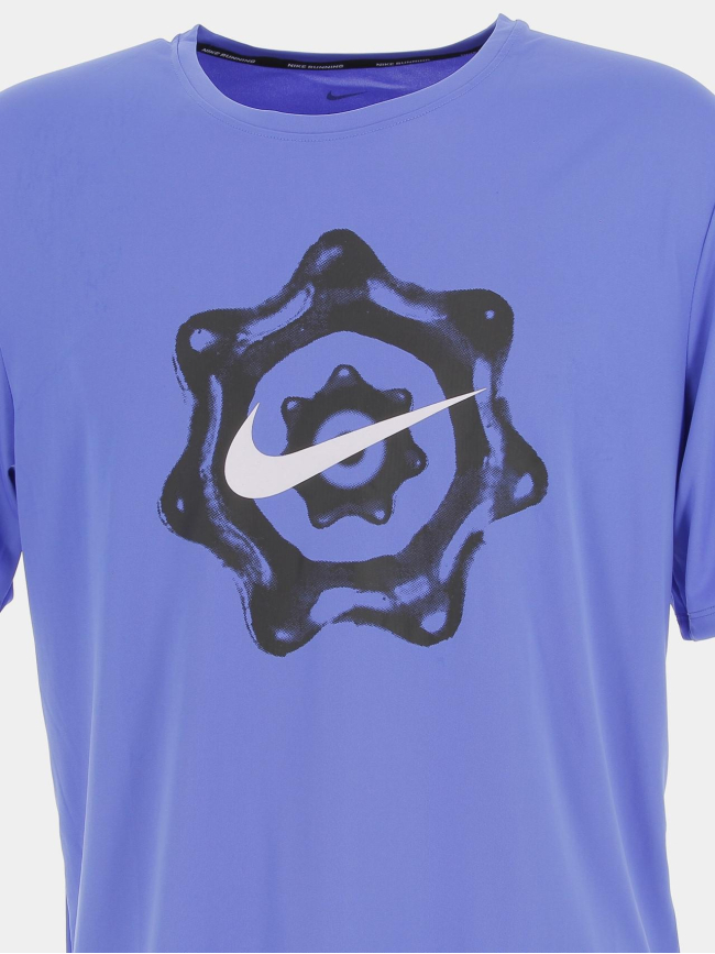 T-shirt de running miler bleu homme - Nike