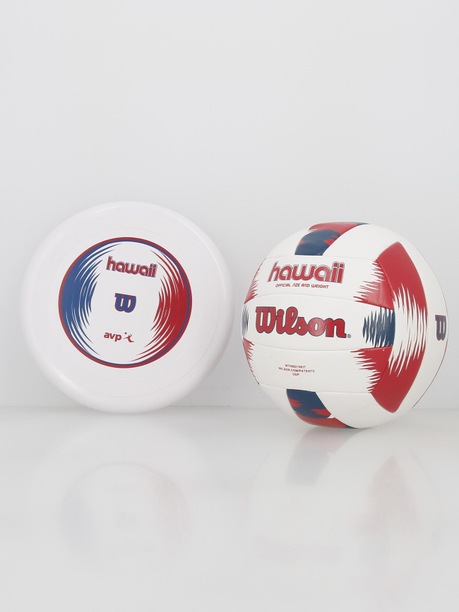 Frisbee et ballon de beach volley blanc - Wilson
