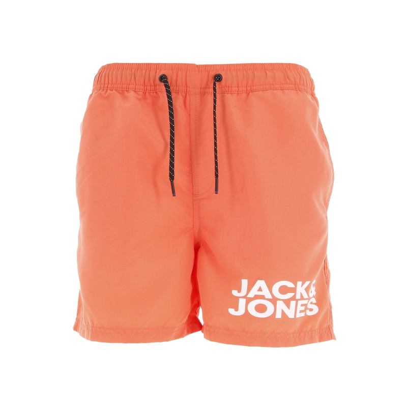 Short de bain logo floqué corail homme - Jack & Jones