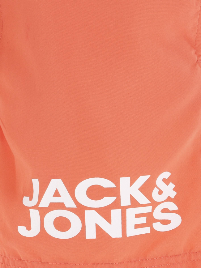 Short de bain logo floqué corail homme - Jack & Jones