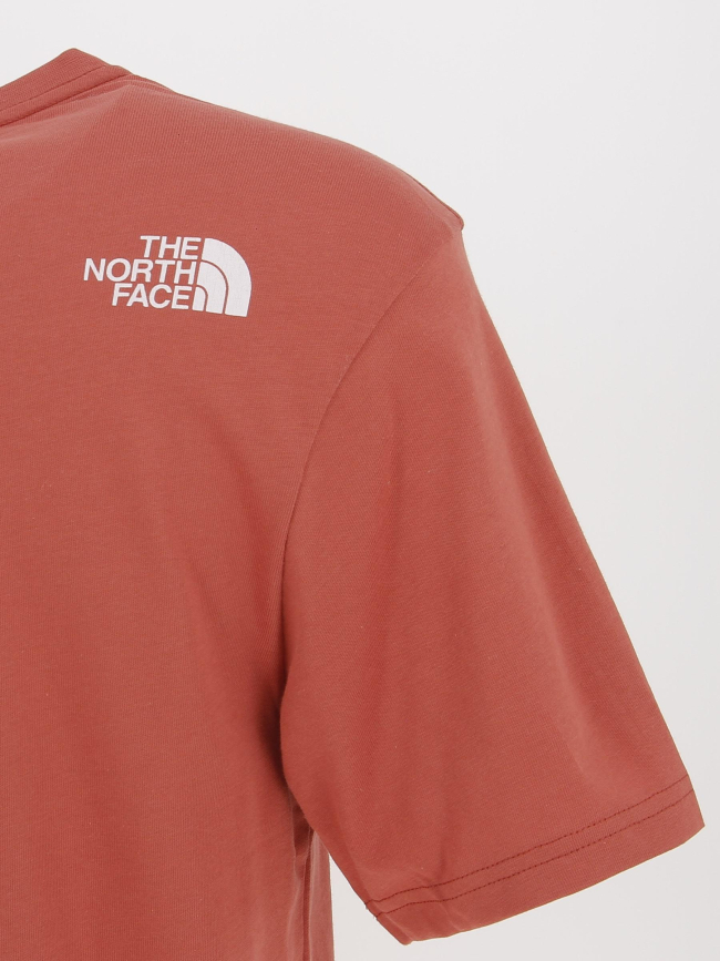T-shirt ss mountain line rouge homme - The North Face
