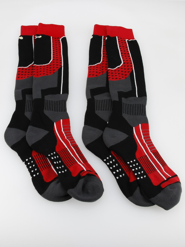 Pack 2 paires de chaussettes de ski isoltech rouge - Thyo