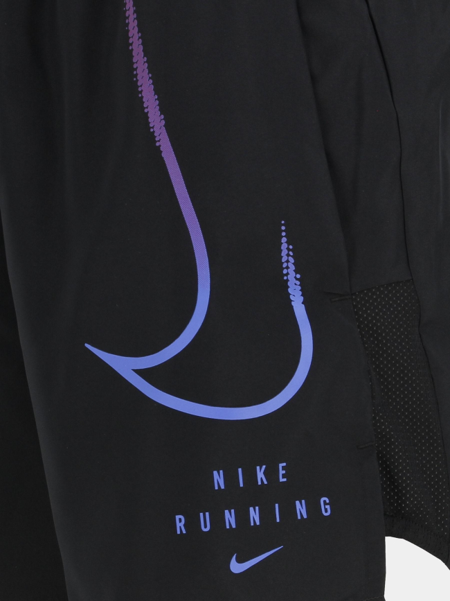 Short de running challenger 5bf noir homme - Nike