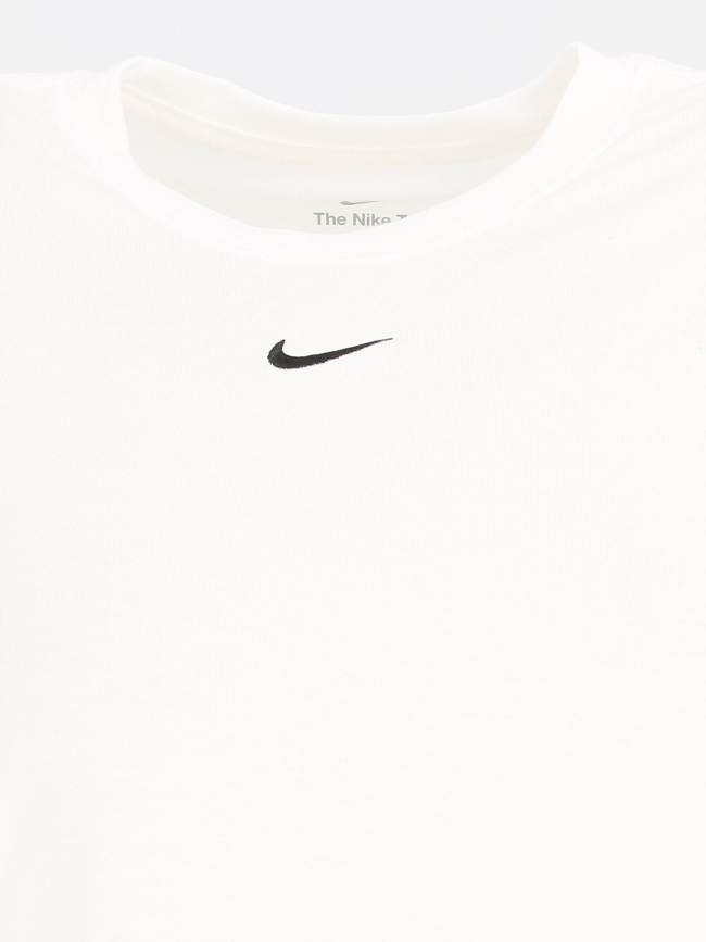 T-shirt sport crop essential blanc femme - Nike