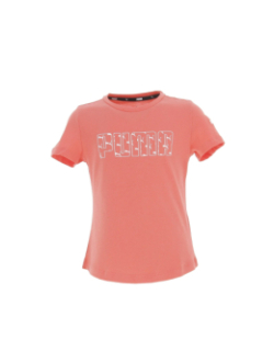 T-shirt multilogo rose fille - Puma