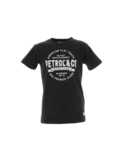 T-shirt round noir garçon - Petrol Industries