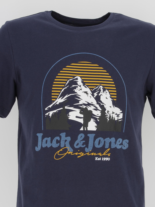 T-shirt jorrise bleu marine homme - Jack & Jones