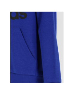 Sweat à capuche logo 3 stripes bleu marine enfant - Adidas