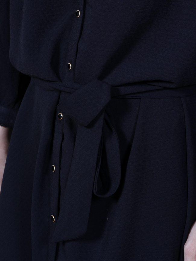 Robe ceinture benja noir femme - La Petite Etoile