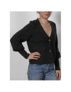 Gilet cardigan clare gris femme - Only