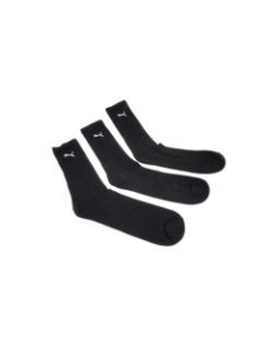 Pack 3 paires chaussettes sport logo noir - Puma