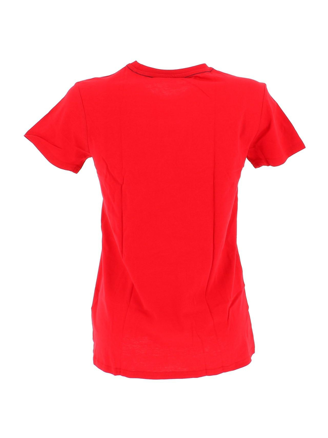 T-shirt uni logo rouge fille - Guess