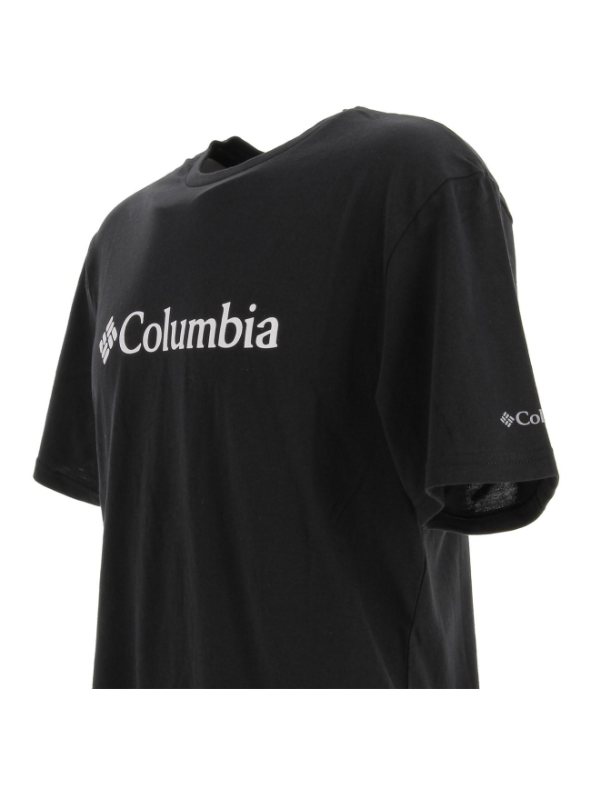 T-shirt basic logo noir homme - Columbia