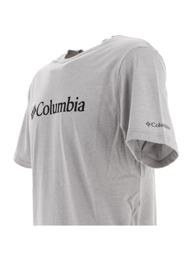 T-shirt basic logo gris homme - Columbia