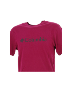 T-shirt basic logo violet homme - Columbia