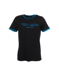 T-shirt ticlass basic noir/bleu homme - Teddy Smith