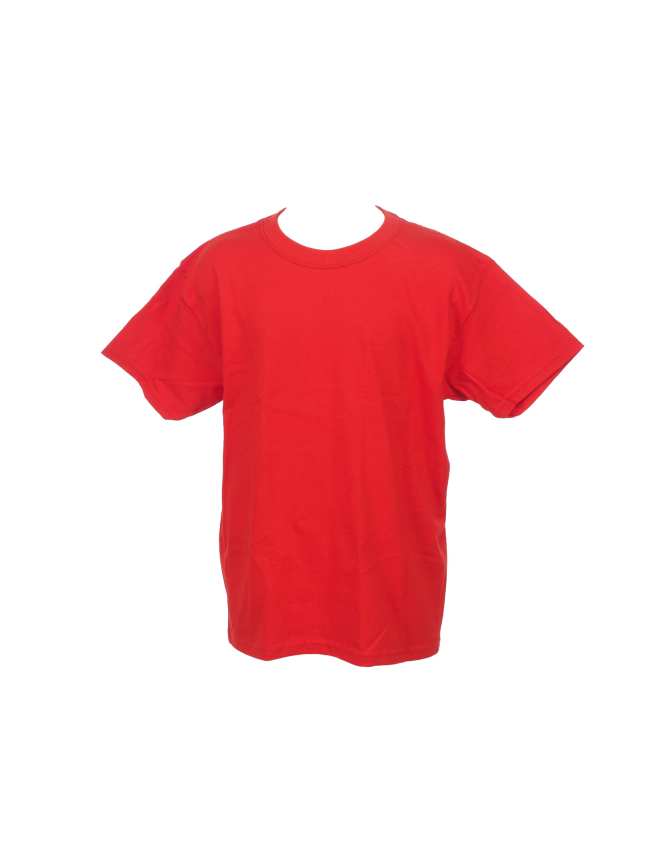 T-shirt basic uni heavy rouge enfant - Gildan