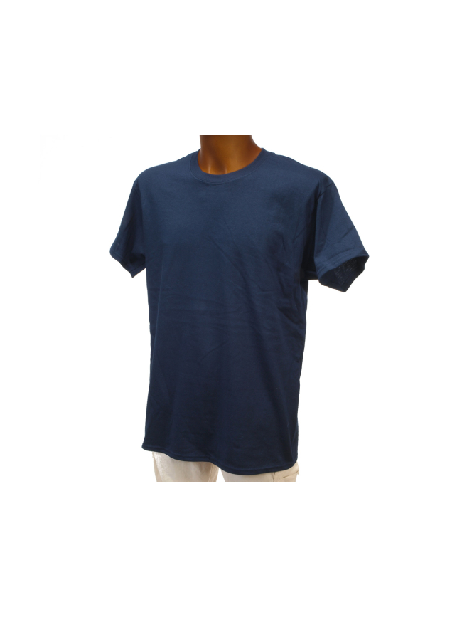 T-shirt basic uni heavy bleu marine homme - Gildan