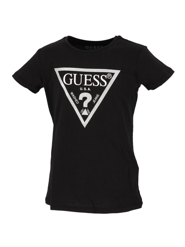 T-shirt logo noir fille - Guess