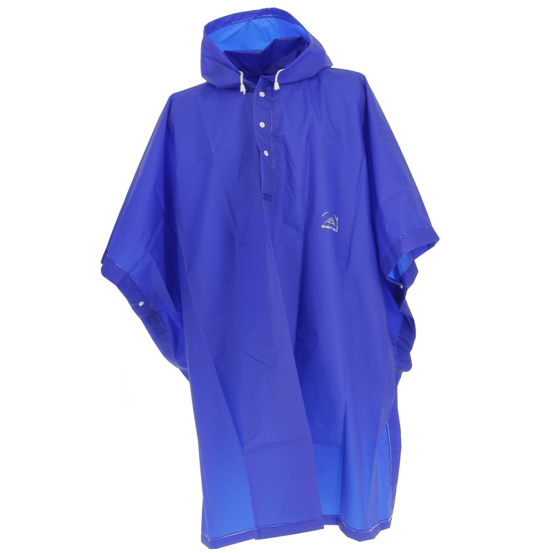 Poncho de pluie à capuche bleu - Elémenterre