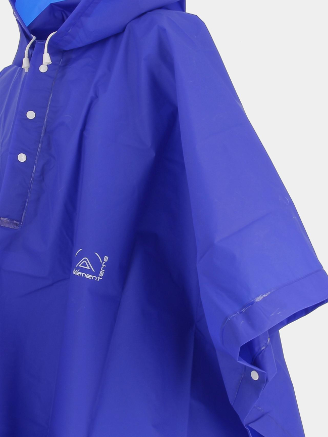 Poncho de pluie à capuche bleu - Elémenterre