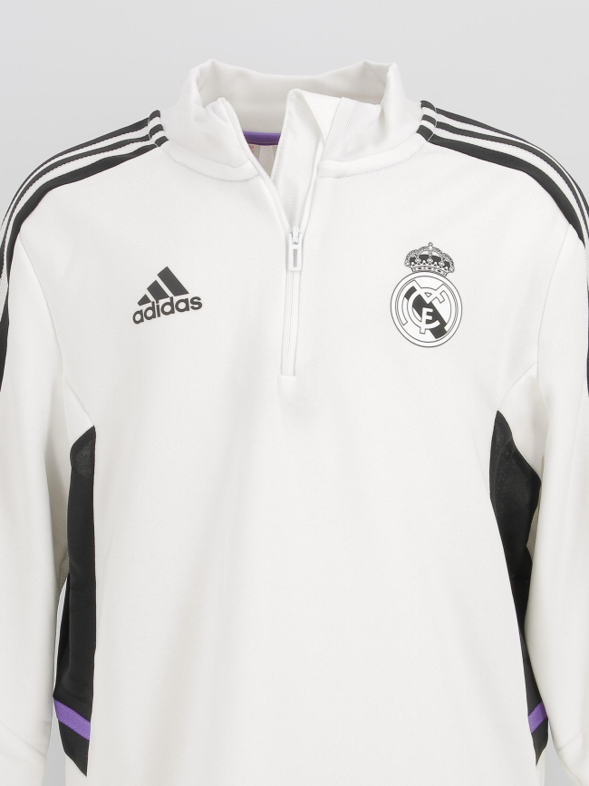 Sweat de football real madrid blanc enfant - Adidas