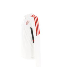 Sweat de football zippé bayern 2021.22 blanc homme - Adidas