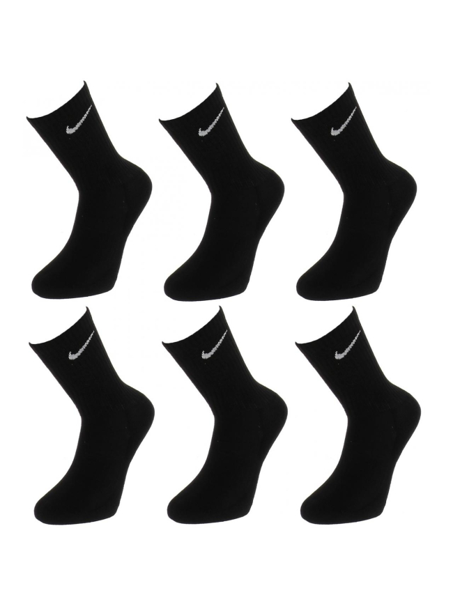 Pack 6 paires de chaussettes sport noir - Nike