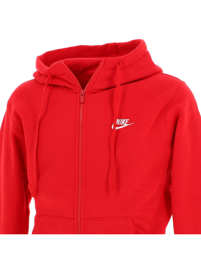 Sweat zippé à capuche club rouge homme - Nike
