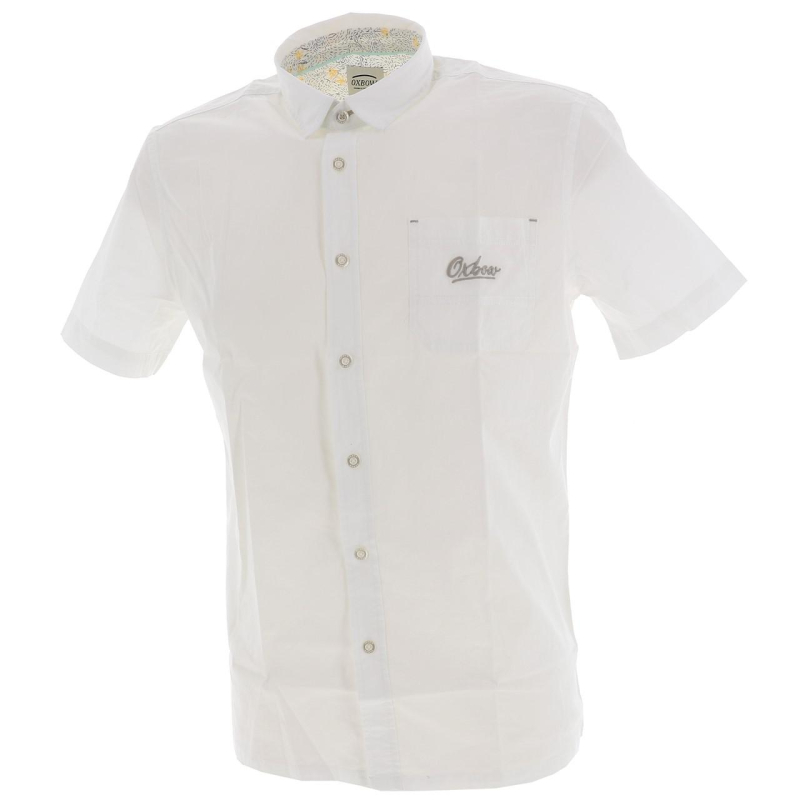 Chemise manches courtes crosk blanc homme - Oxbow