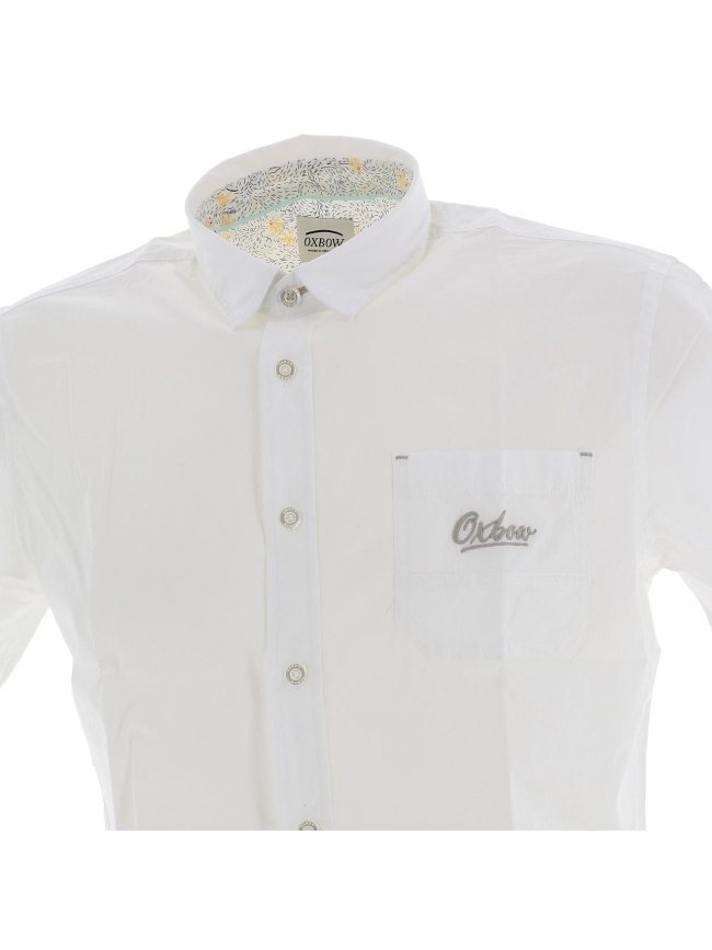 Chemise manches courtes crosk blanc homme - Oxbow