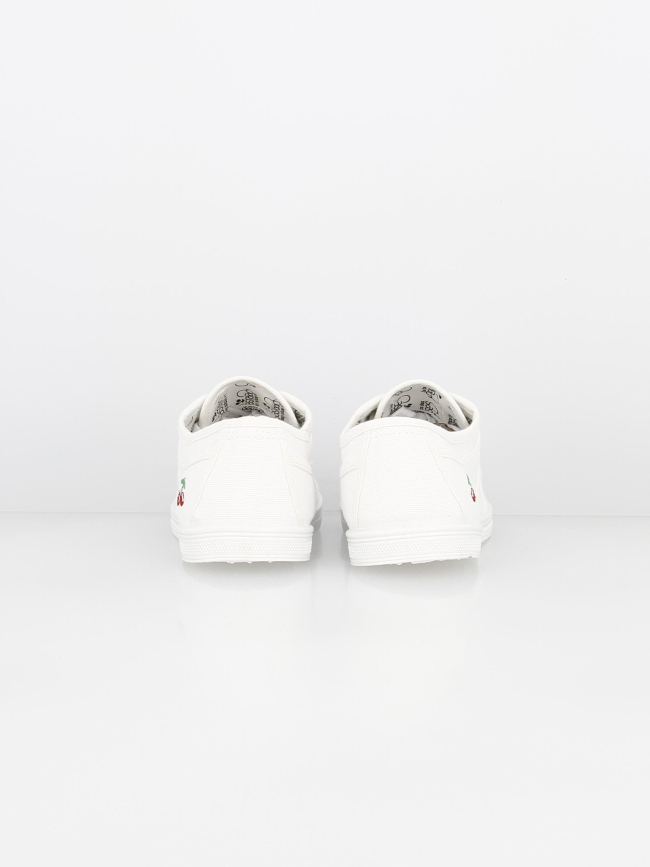 Chaussures en toile blanc femme - Le Temps des Cerises