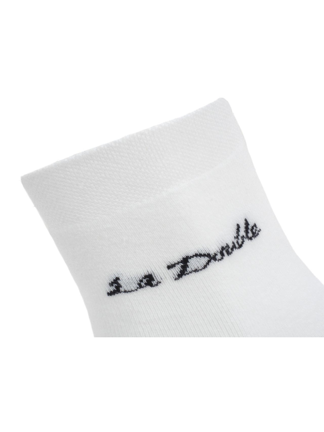 Chaussettes de randonnée double épaisseur blanc - Thyo