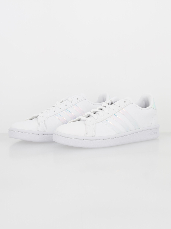 Grand court baskets iridescent blanc femme - Adidas