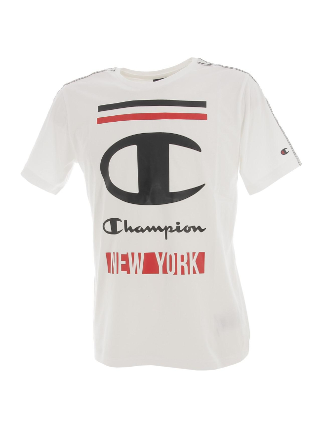 T-shirt tape biglogo blanc garçon - Champion