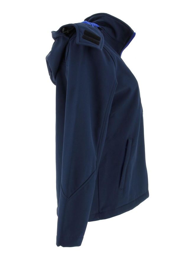 Veste à capuche softshell bleu marine femme - Result