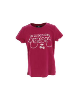 T-shirt doligi violet fille - Le Temps Des Cerises