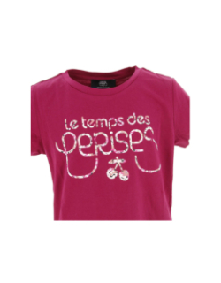 T-shirt doligi violet fille - Le Temps Des Cerises