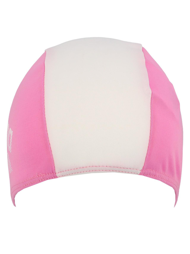 Bonnet de bain polyester rose/blanc fille - Arena