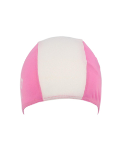 Bonnet de bain polyester rose/blanc fille - Arena