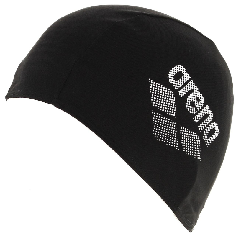 Bonnet de bain natation logo noir enfant - Arena