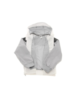 Veste de sport à capuche windrunner noir blanc garçon - Nike