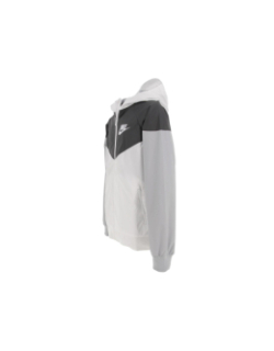 Veste de sport à capuche windrunner noir blanc garçon - Nike