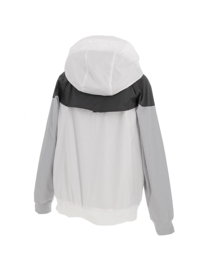 Veste de sport à capuche windrunner noir blanc garçon - Nike
