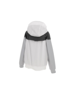 Veste de sport à capuche windrunner noir blanc garçon - Nike