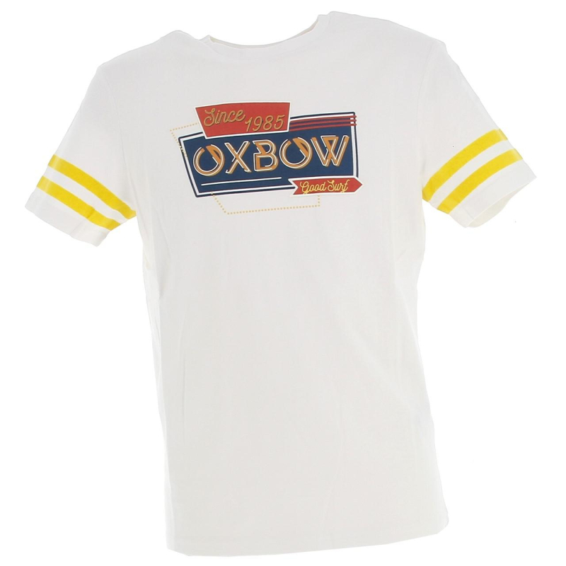 T-shirt tubso bandes blanc homme - Oxbow